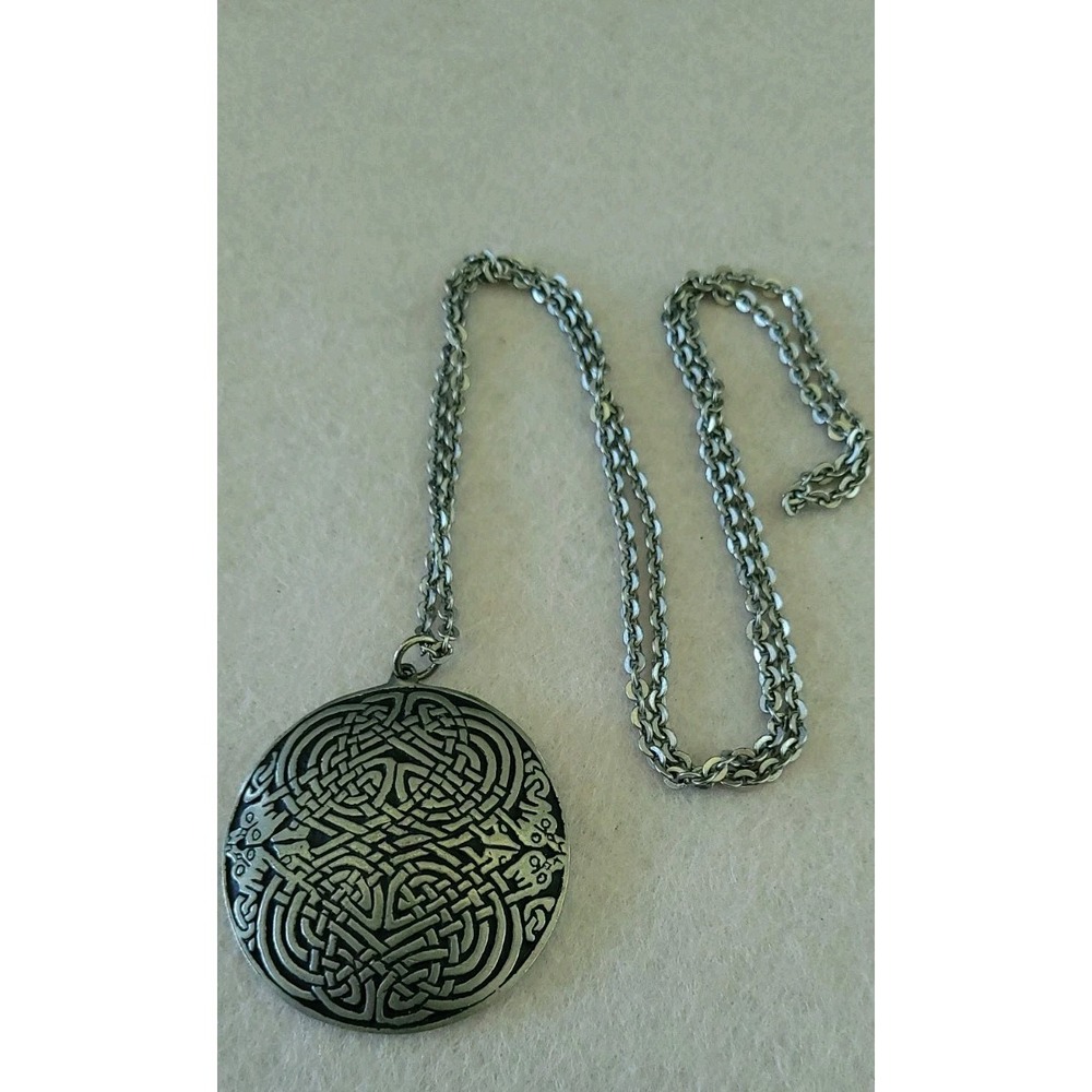 ST JUSTIN CORNWALL SJC Celtic Knot Pendant Necklace 26in British Artisan